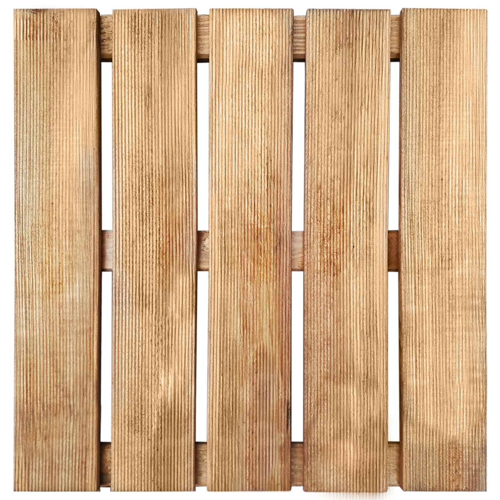 Terrassenfliese 18 Stk. Braun 50 x 50 cm