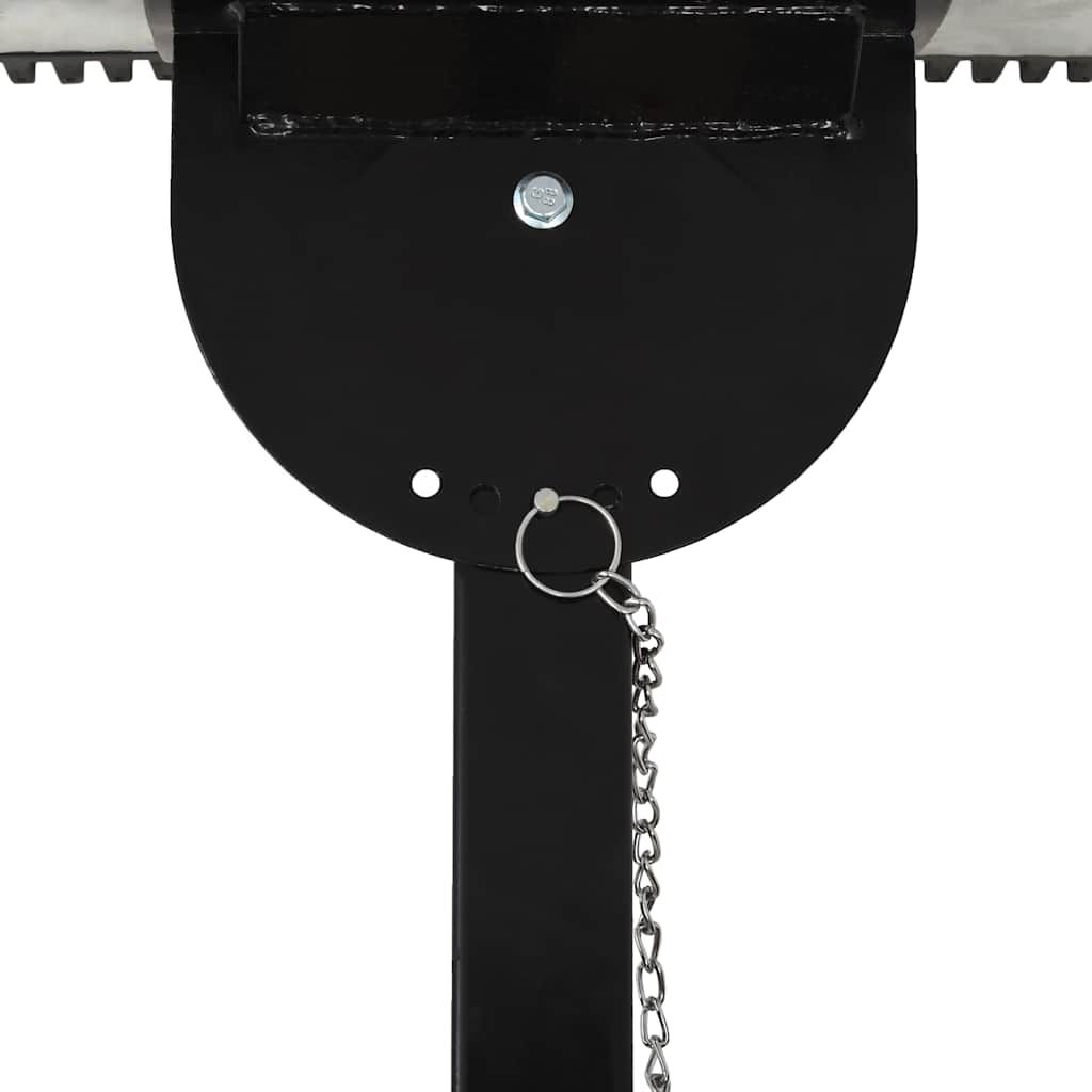 Hand-Schneepflug mit Rädern 100 x 44 cm