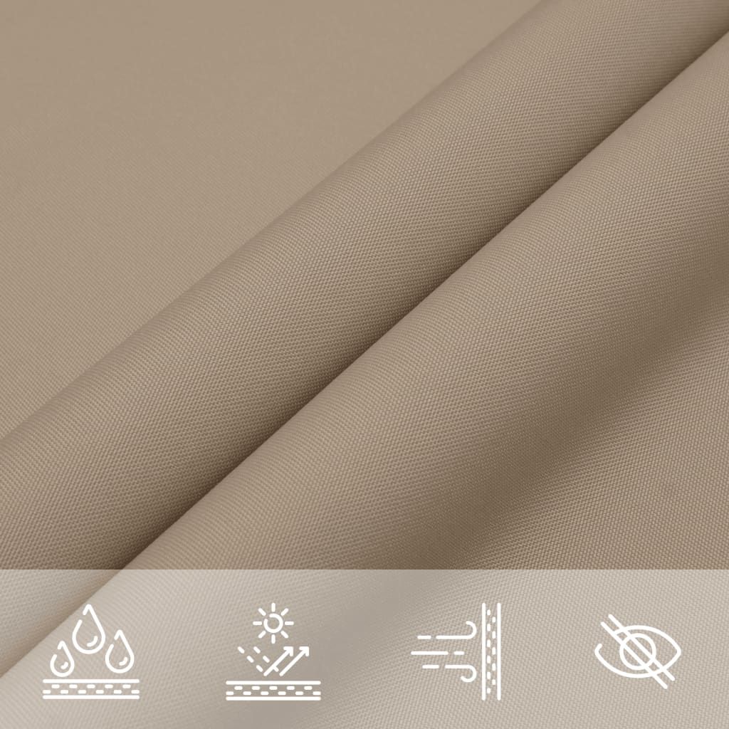 Sonnensegel Oxford-Gewebe Dreieckig 3x3x3 m Taupe