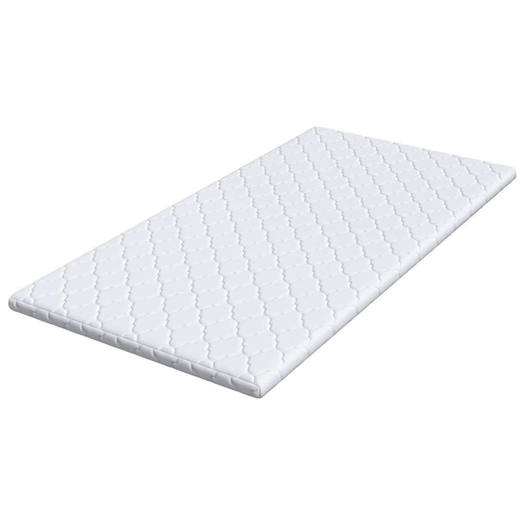Kokosnuss Topper Weiß 120 x 200 cm Jacquard-Stoff