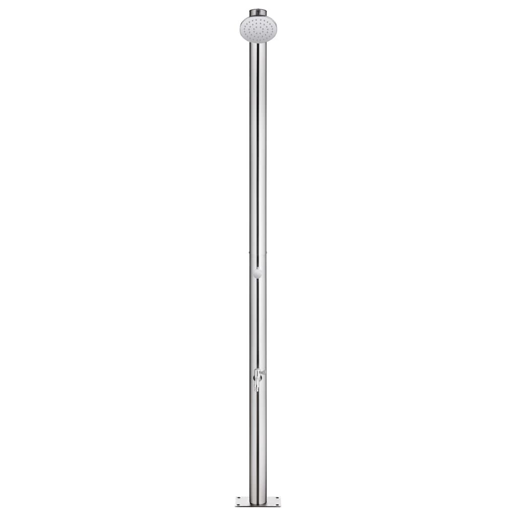 Gartendusche 215 cm Edelstahl