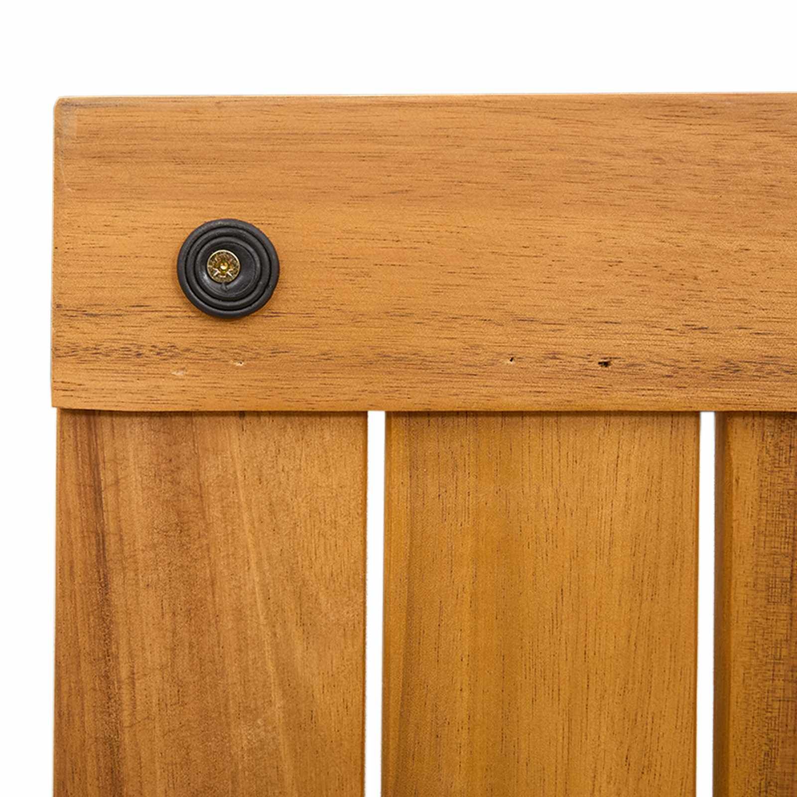 Badematte Uni Braun 80 x 50 cm Holz