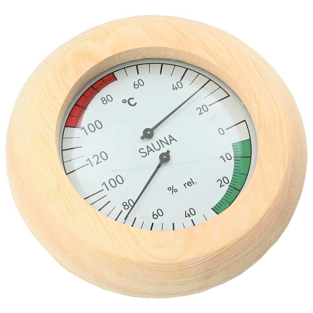 Sauna Zubehör Set 4 pcs Braun Massives Kiefernholz und Hanf