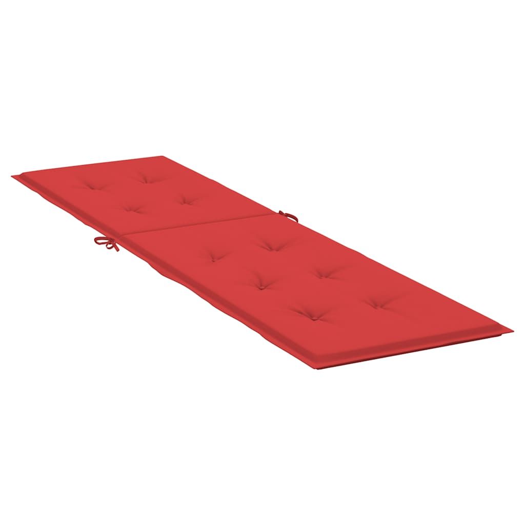 Liegestuhl-Auflage Rot (75+105)x50x4 cm