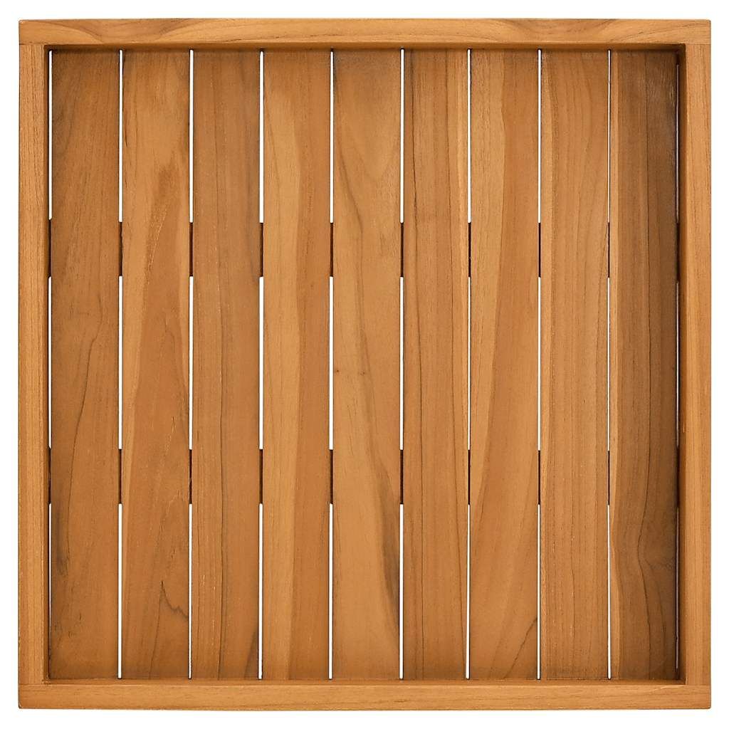 Serviertablett 50x50 cm Massivholz Teak