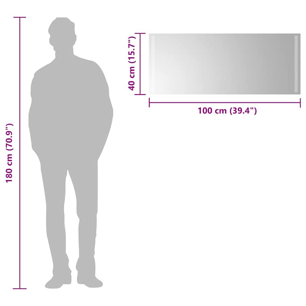 LED-Badspiegel 100x40 cm