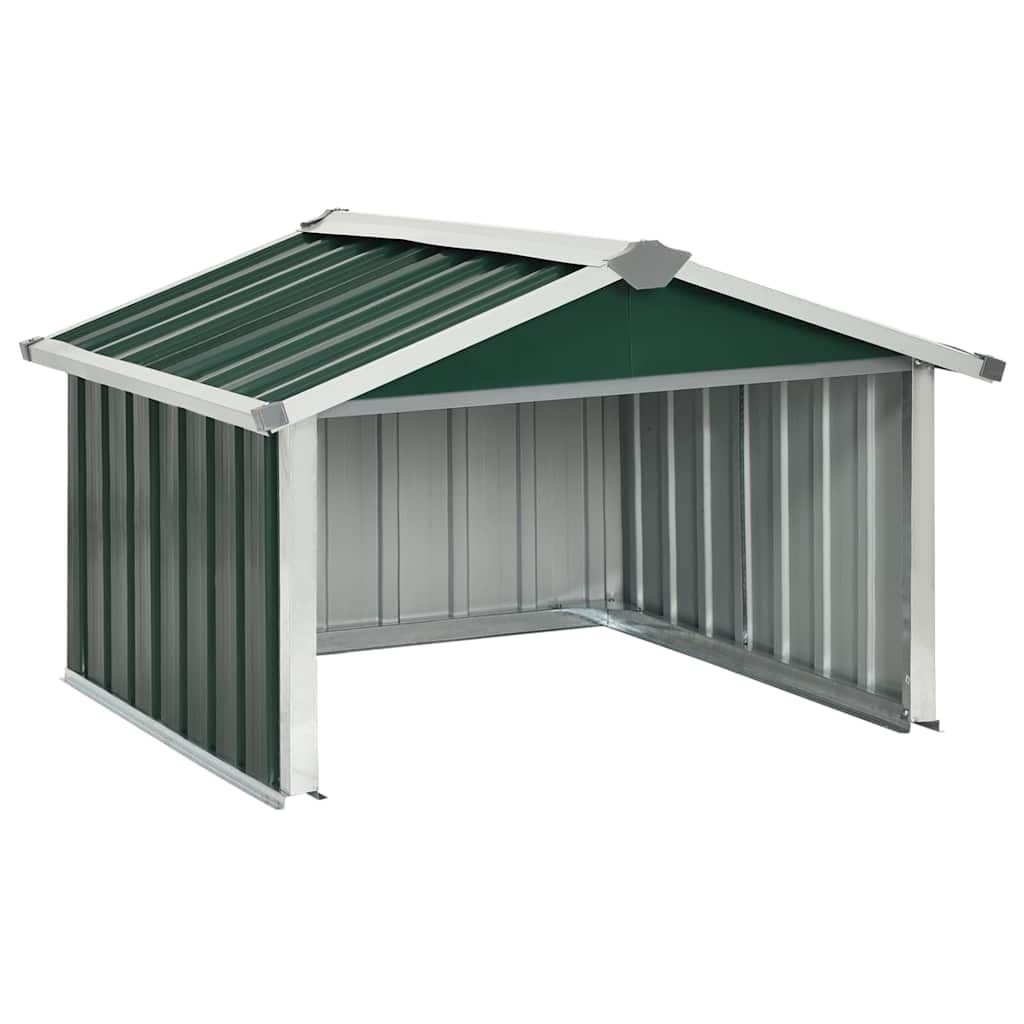 Rasenmäher Garage 92x97x63 cm Verzinkter Stahl Grün