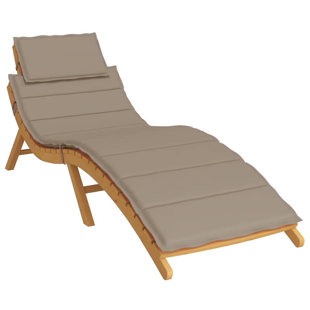 Sonnenliegen-Auflage Taupe 186x58x4 cm Oxford-Gewebe