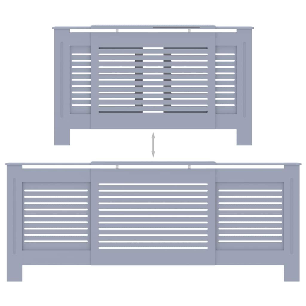 MDF Heizkörperverkleidung Grau 205 cm