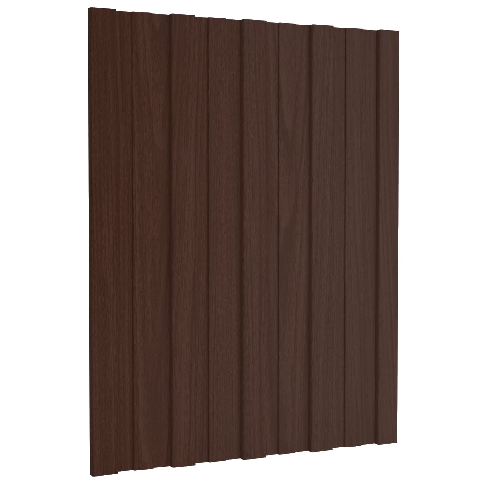 Dachpaneel 12 Stk. Braun 60 x 45 cm Verzinkter Stahl