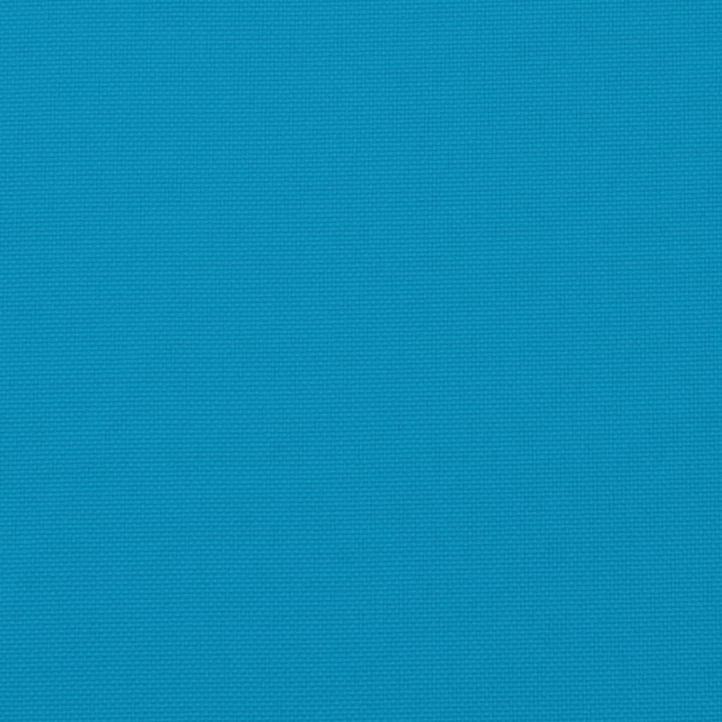Gartenstuhlauflagen für Hochlehner 6 Stk. Blau 120x50x3cm Stoff