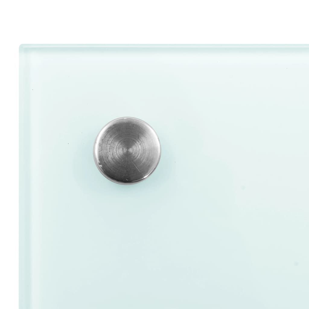 Küchenrückwand Milchweiß 100x50 cm Hartglas