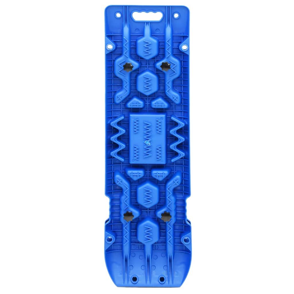 Traktionsmatten 2 Stk. Blau 107x31x7 cm Nylon