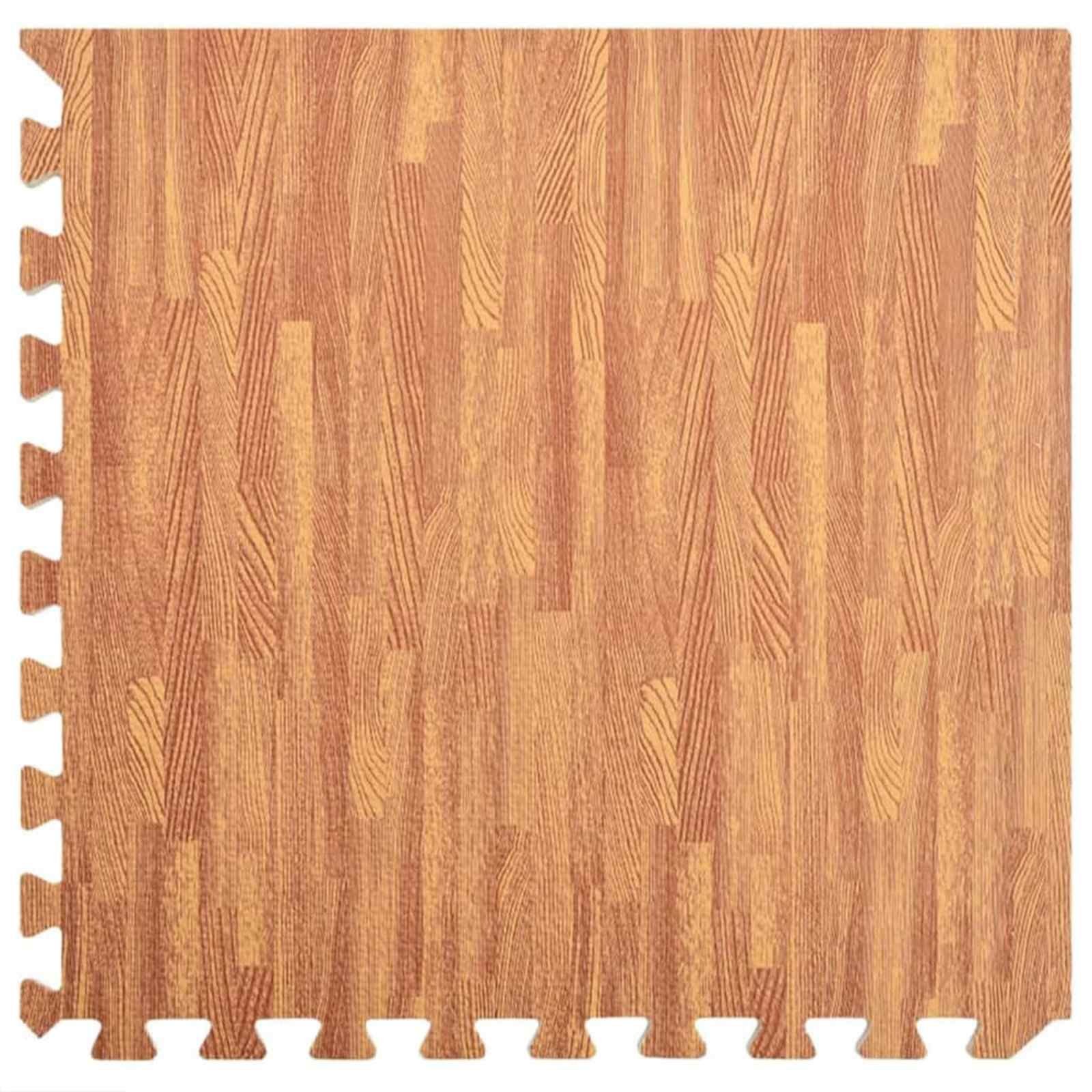 Pool Bodenschutzmatte 24 stk. Holz 8,64 ㎡ EVA-Schaum