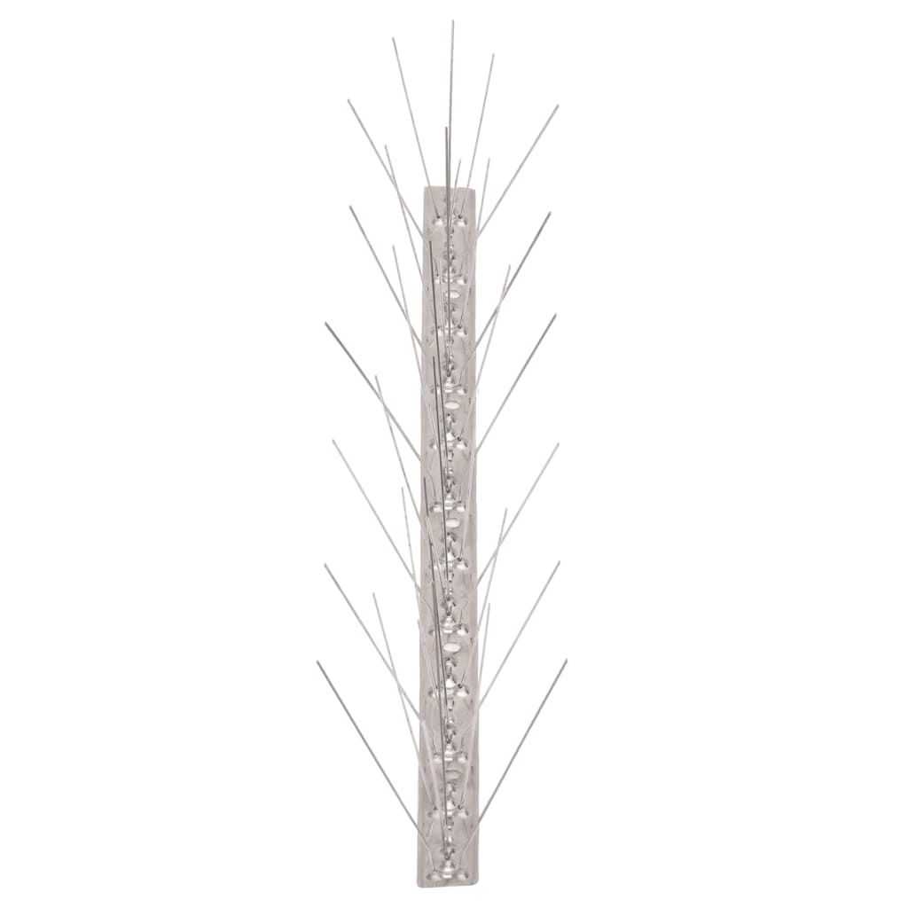 40-tlg. Taubenabwehr Spikes-Set Edelstahl 20 m 5-reihig