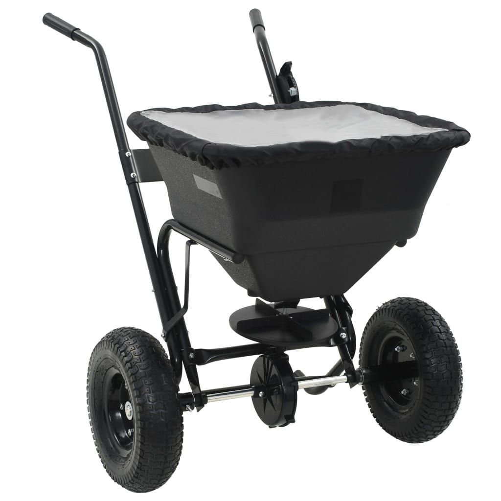 Handstreuwagen Salzstreuer PVC und Stahl 106x73x76 cm 45 L