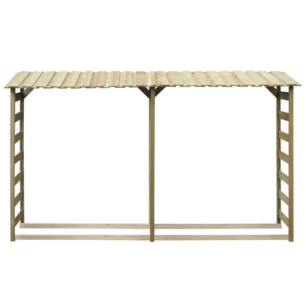 Brennholz-Lagerschuppen 300×44×176 cm Imprägniertes Kiefernholz