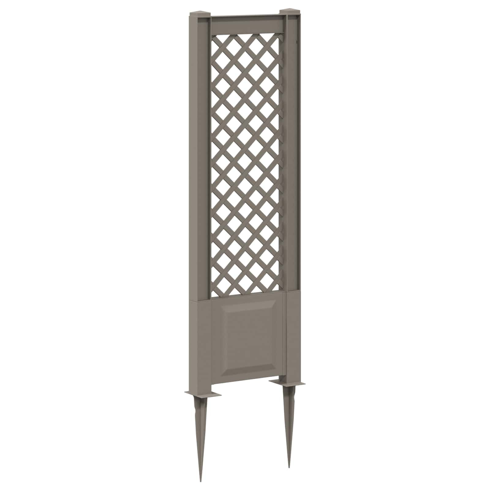 Trellis mit Spike Grau 43 x 6 x 165 cm PP