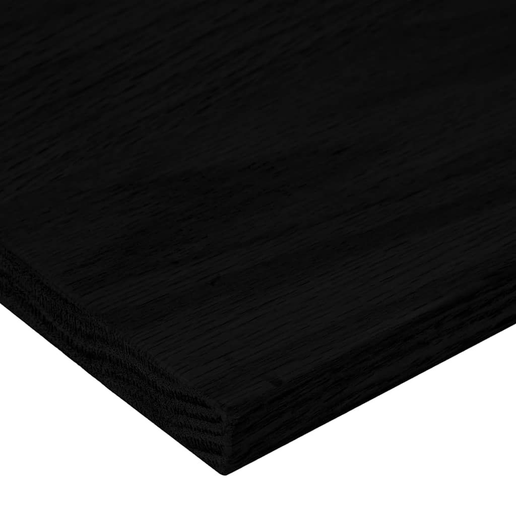 Treppenstufen 8 Stk. Braun-Schwarz 90x25x2 cm Massivholz Eiche