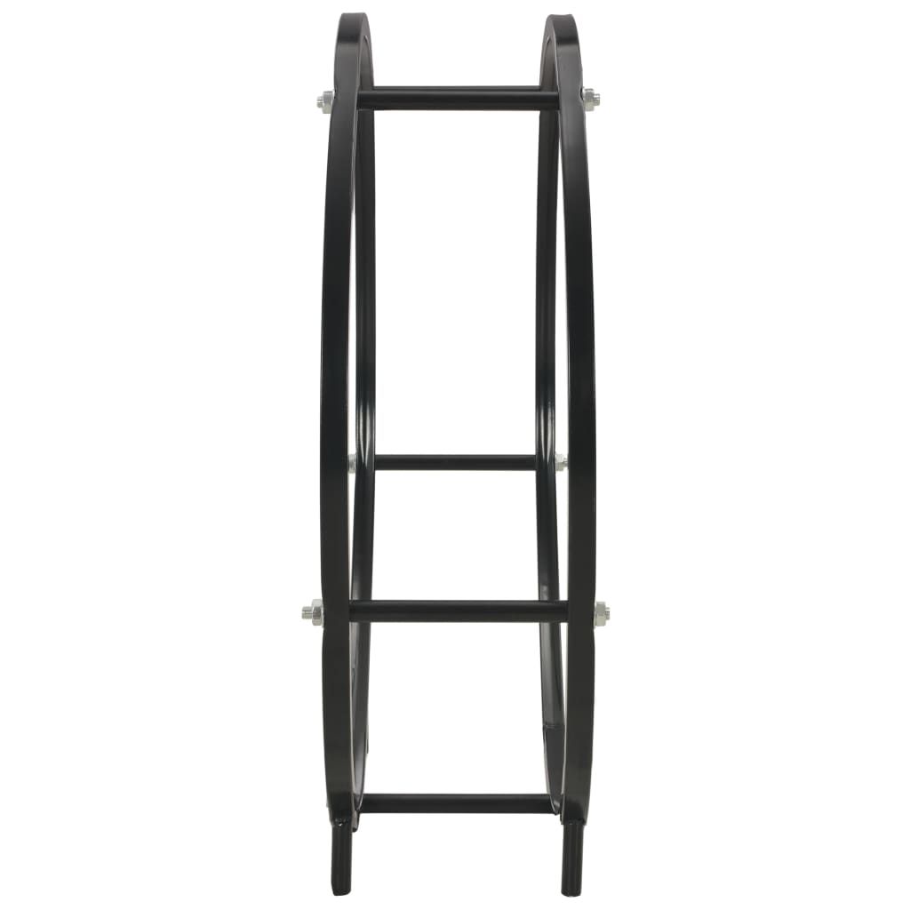 Brennholzregal Schwarz 70 x 20 x 70 cm Stahl