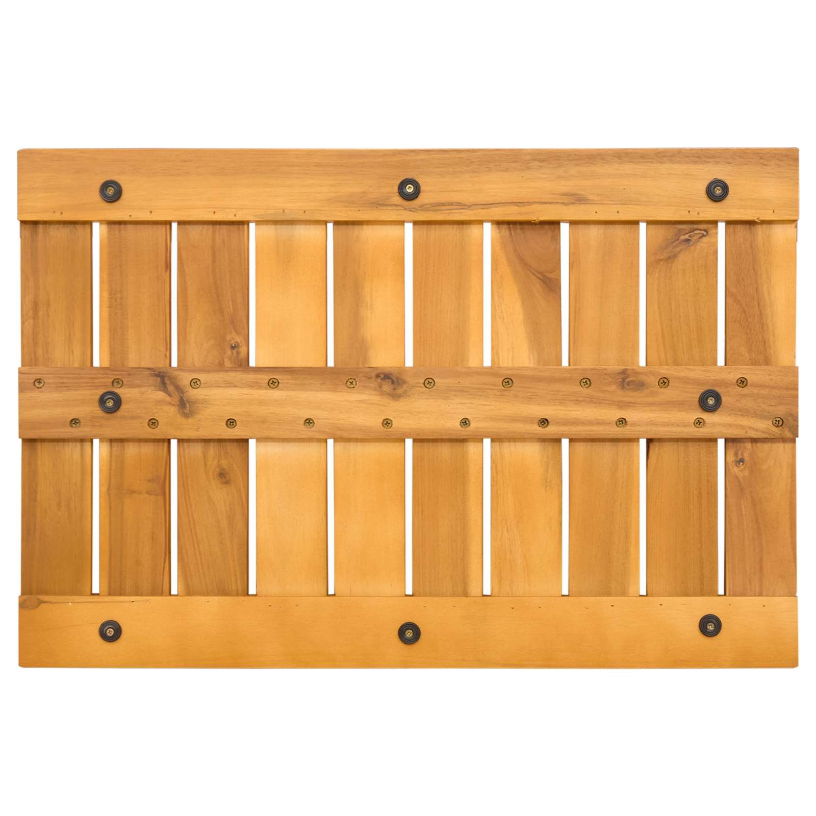 Badematte Uni Braun 60 x 40 cm Holz