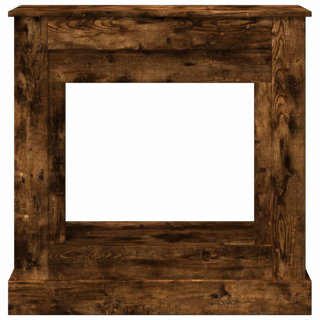Kaminumrandung Räuchereiche 90x30x90 cm Holzwerkstoff