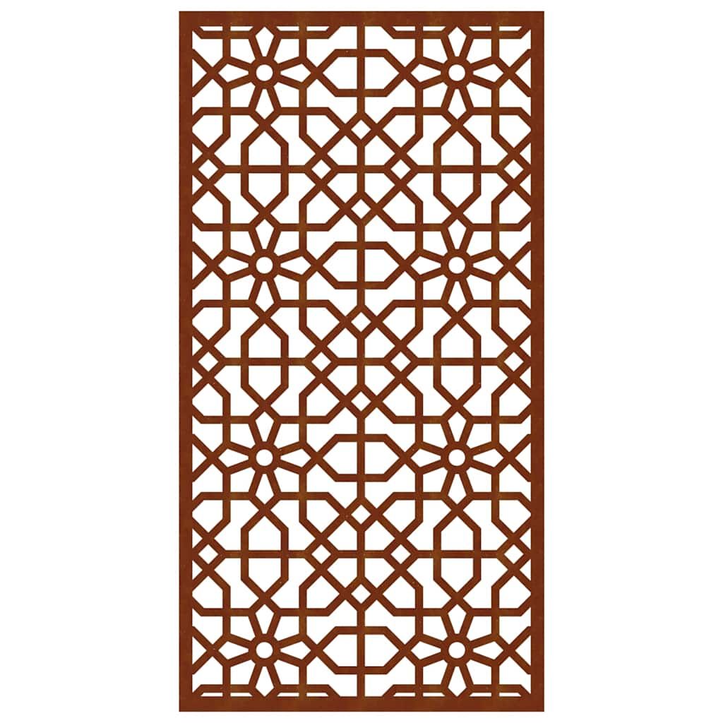 Garten-Wanddeko 105x55 cm Cortenstahl Maurisches Design