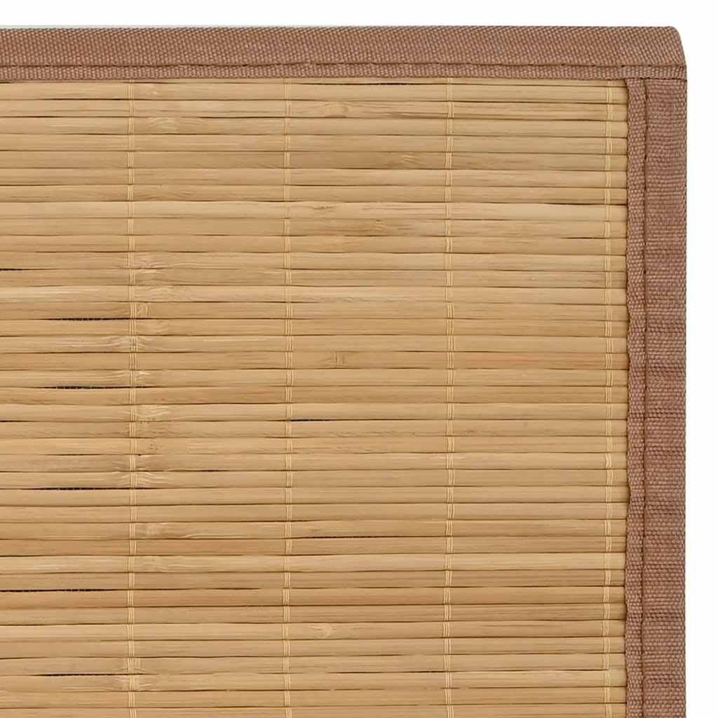 Teppich Bambus 100 x 160 cm Braun
