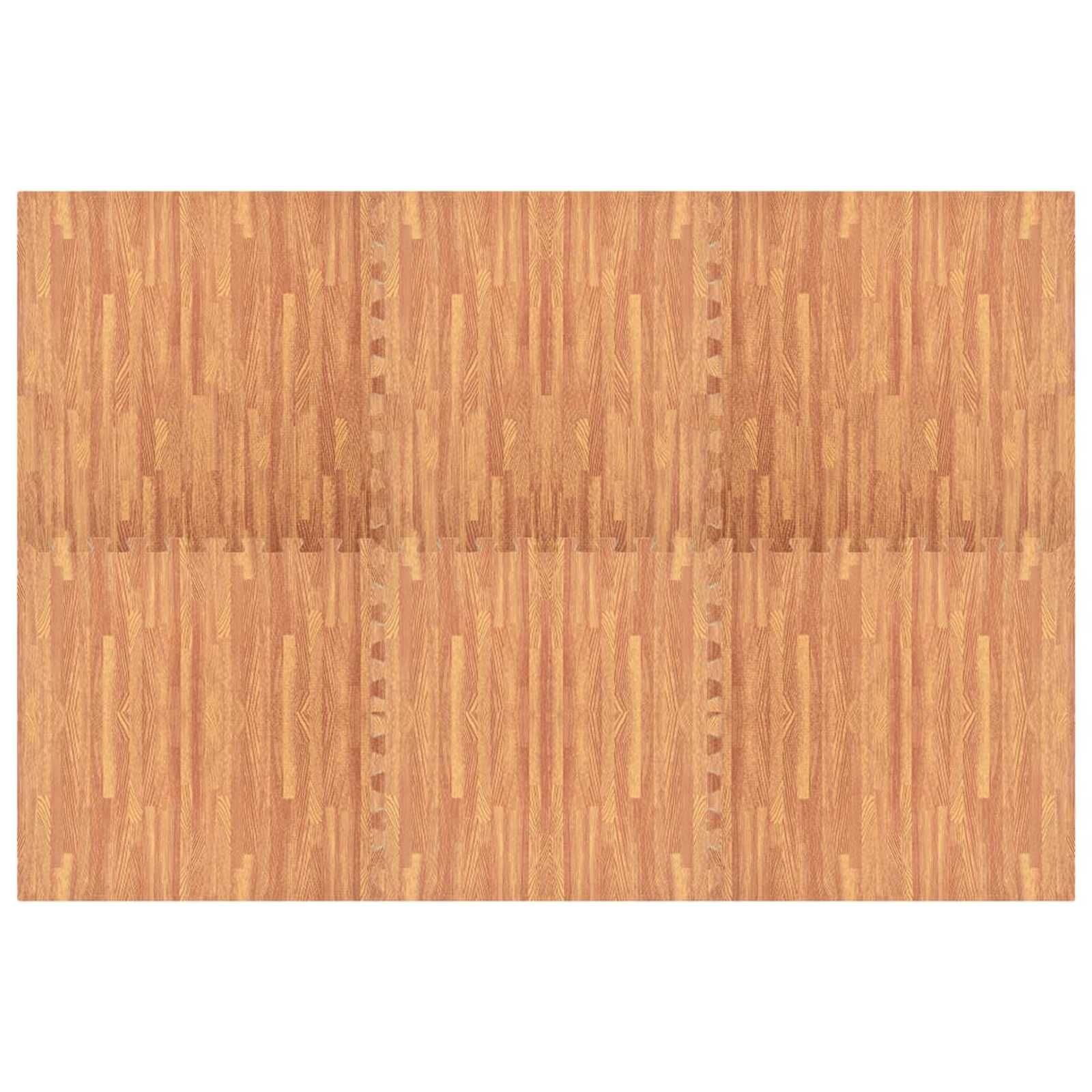 Pool Bodenteppich 6 pcs Holz 4,32 ㎡ EVA-Schaum