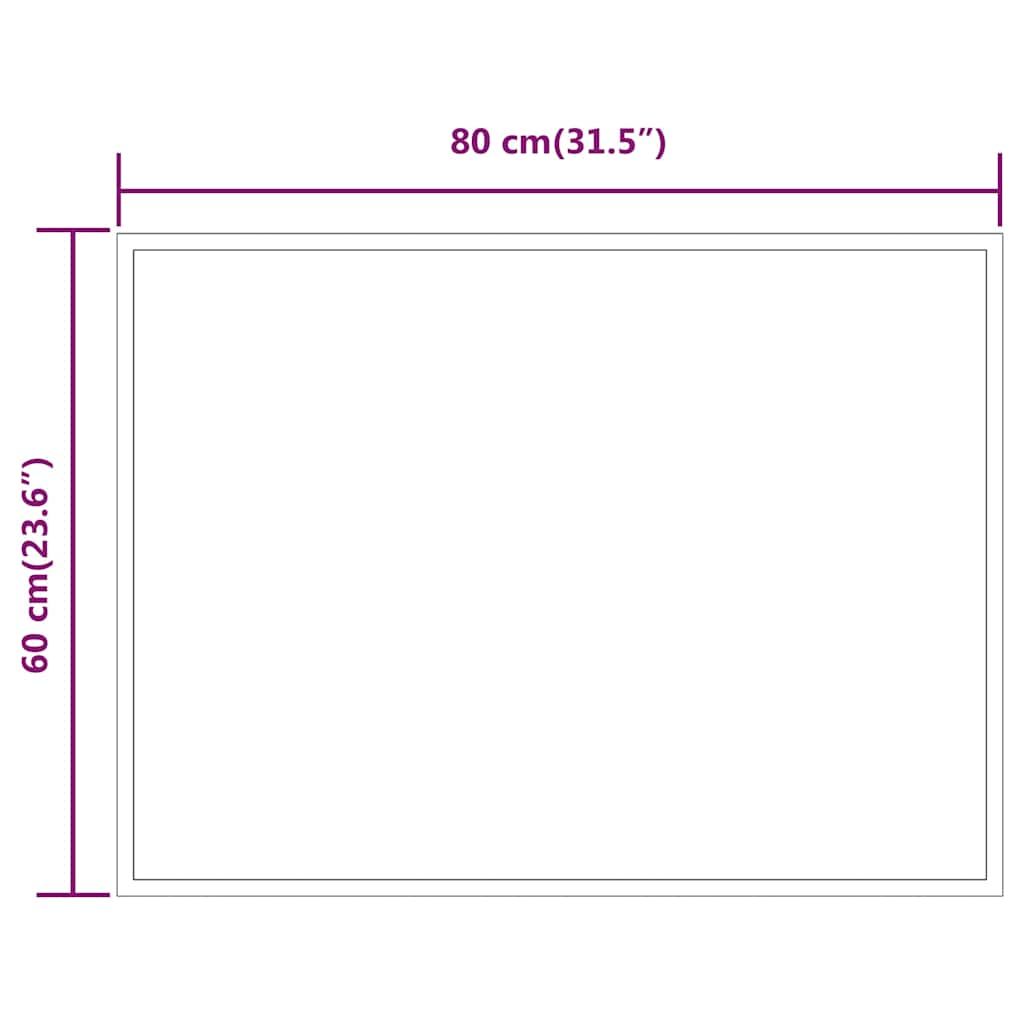 LED-Badspiegel 80x60 cm