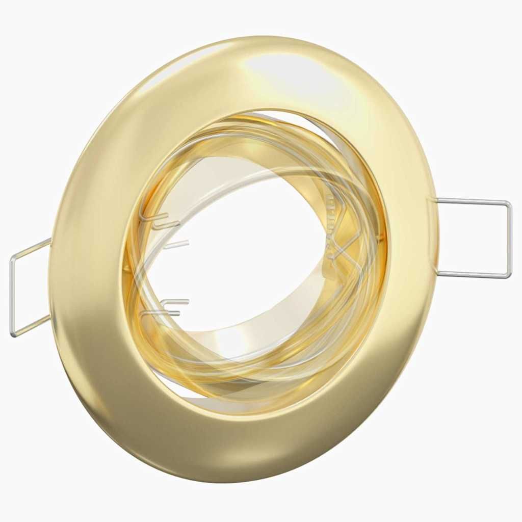 Spotlight 6 stk. Gold 9 x 9 x 2,5 cm Metall