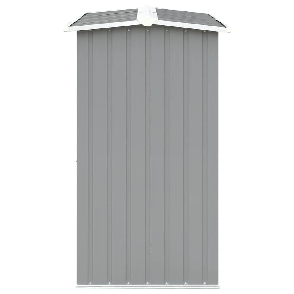 Brennholzlager aus verzinktem Stahl 330 x 92 x 153 cm Grau