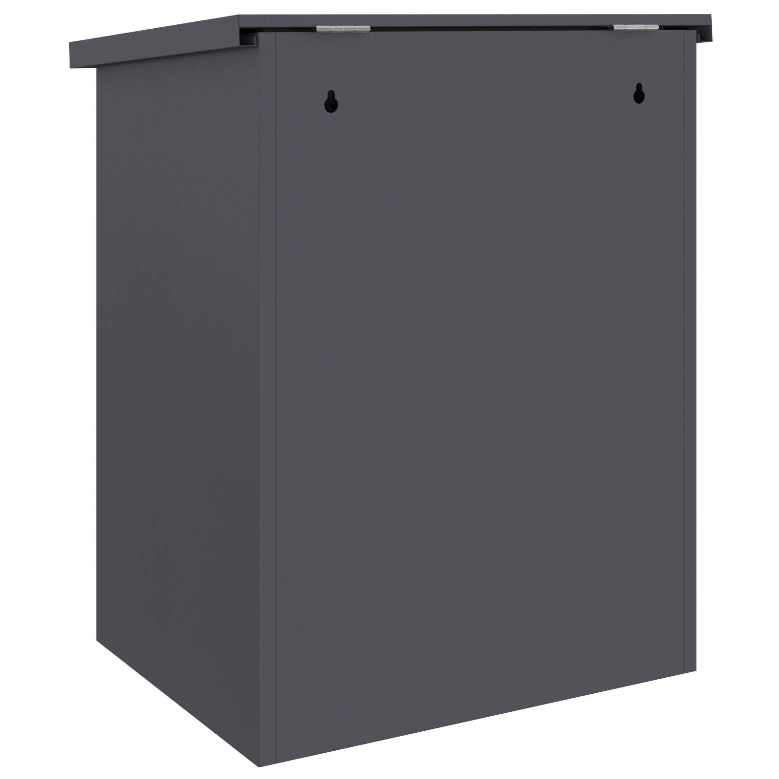 Paketdrop-Box mit Speicher Anthrazit 47,5 x 38 x 59 cm Stahl