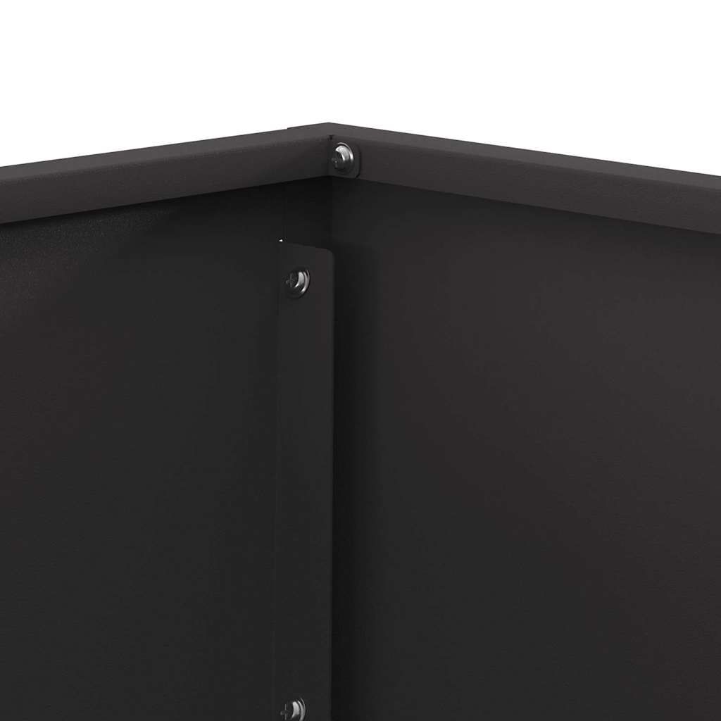 Feuerstelle Schwarz 60 x 60 x 35 cm Stahl