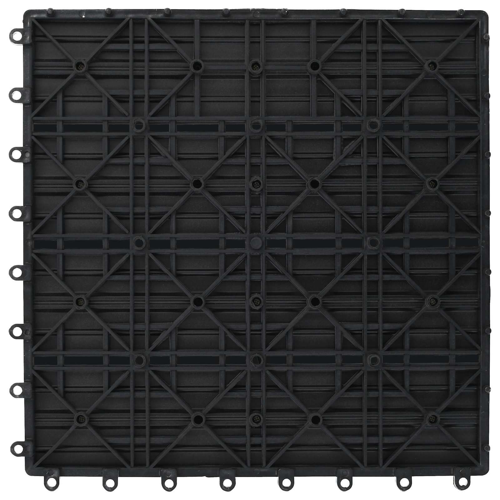 Terrassenfliese 22 stk. Grau 30 x 30 cm WPC