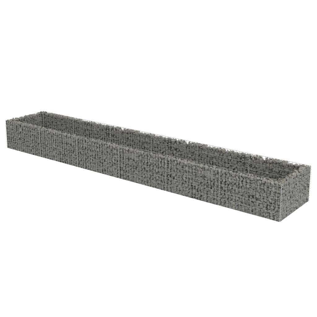 Gabionen-Hochbeet Verzinkter Stahl 540×90×50 cm