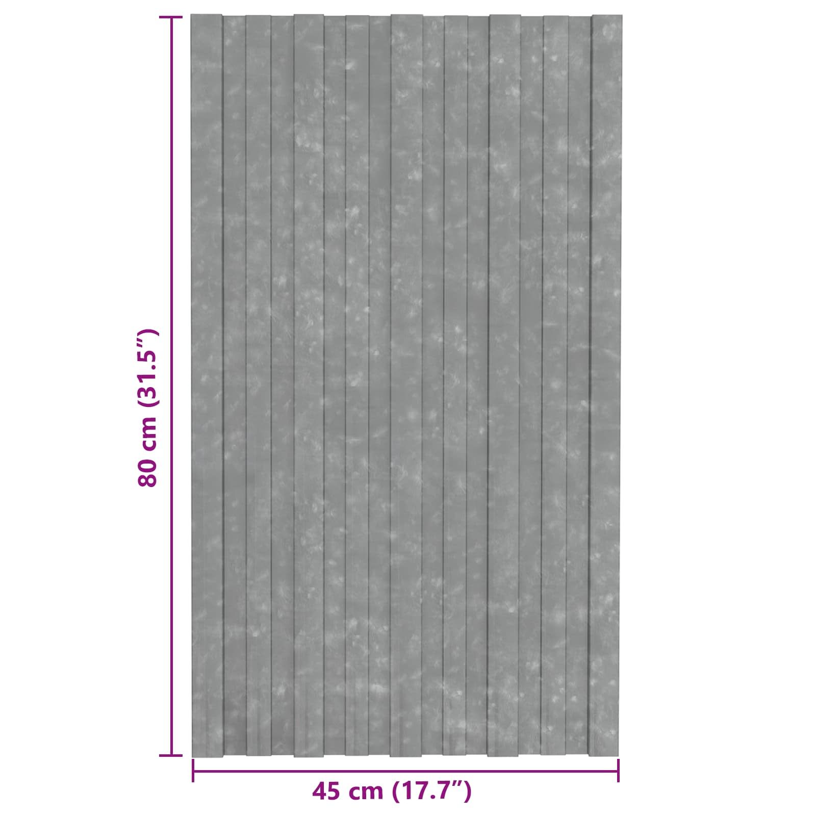 Dachpaneel 12 pcs Silber 80 x 45 cm Verzinkter Stahl
