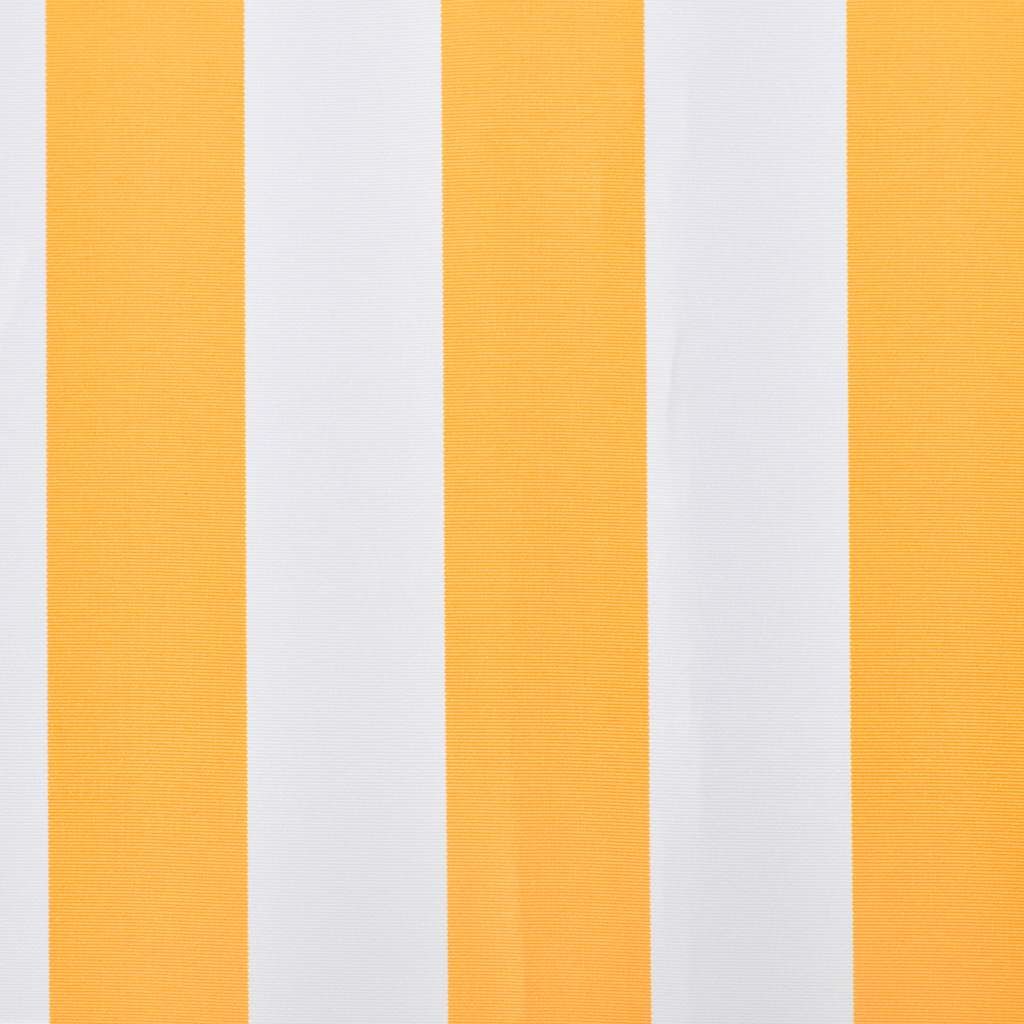 Ersatzstoff für Markise Gelb und Weiß 300x250 cm Polyester
