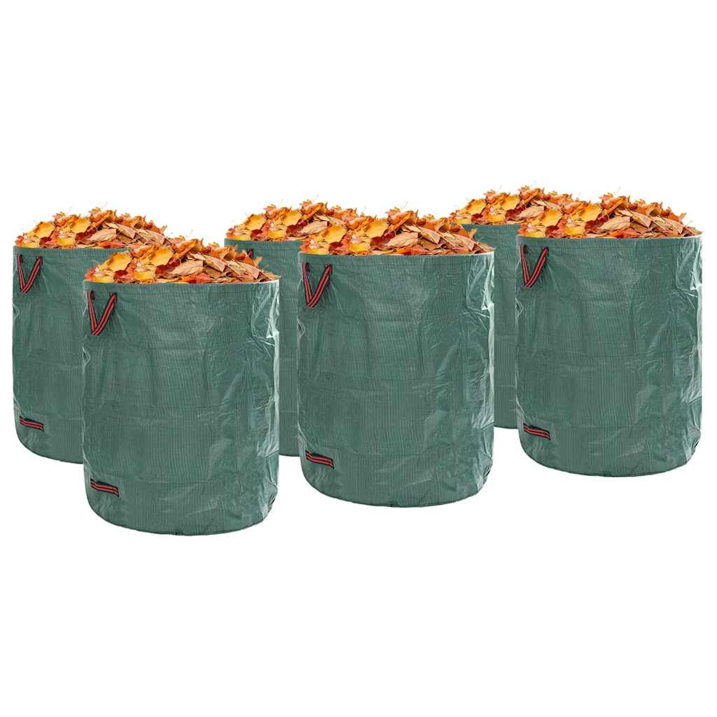 Gartenmüllsäcke 12 stk. 500 l Grün Polypropylen