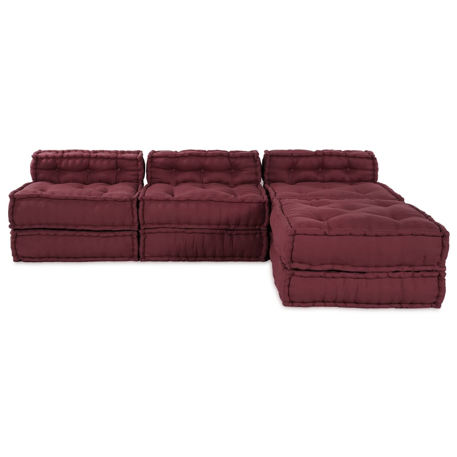 Modulare Sofagarnitur 4 pcs Kastanienbraun Stoff