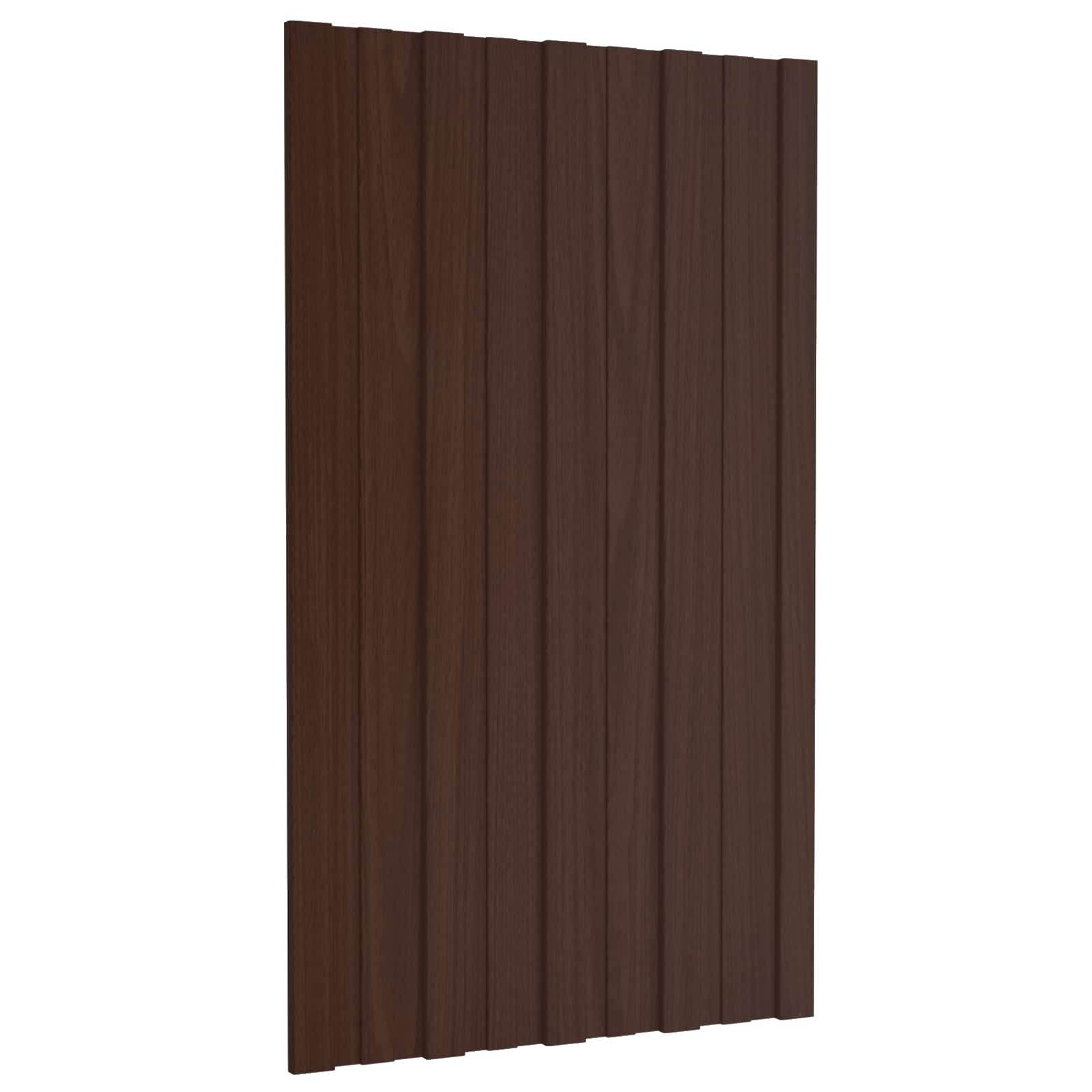 Dachpaneel 12 pcs Braun 80 x 45 cm Verzinkter Stahl