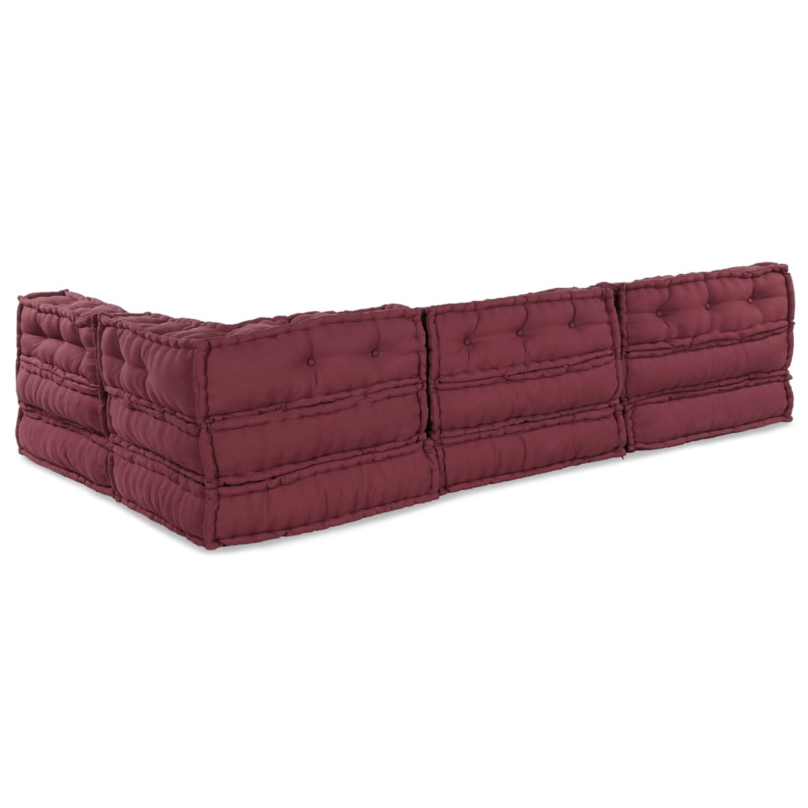 Modulare Sofagarnitur 4 pcs Kastanienbraun Stoff