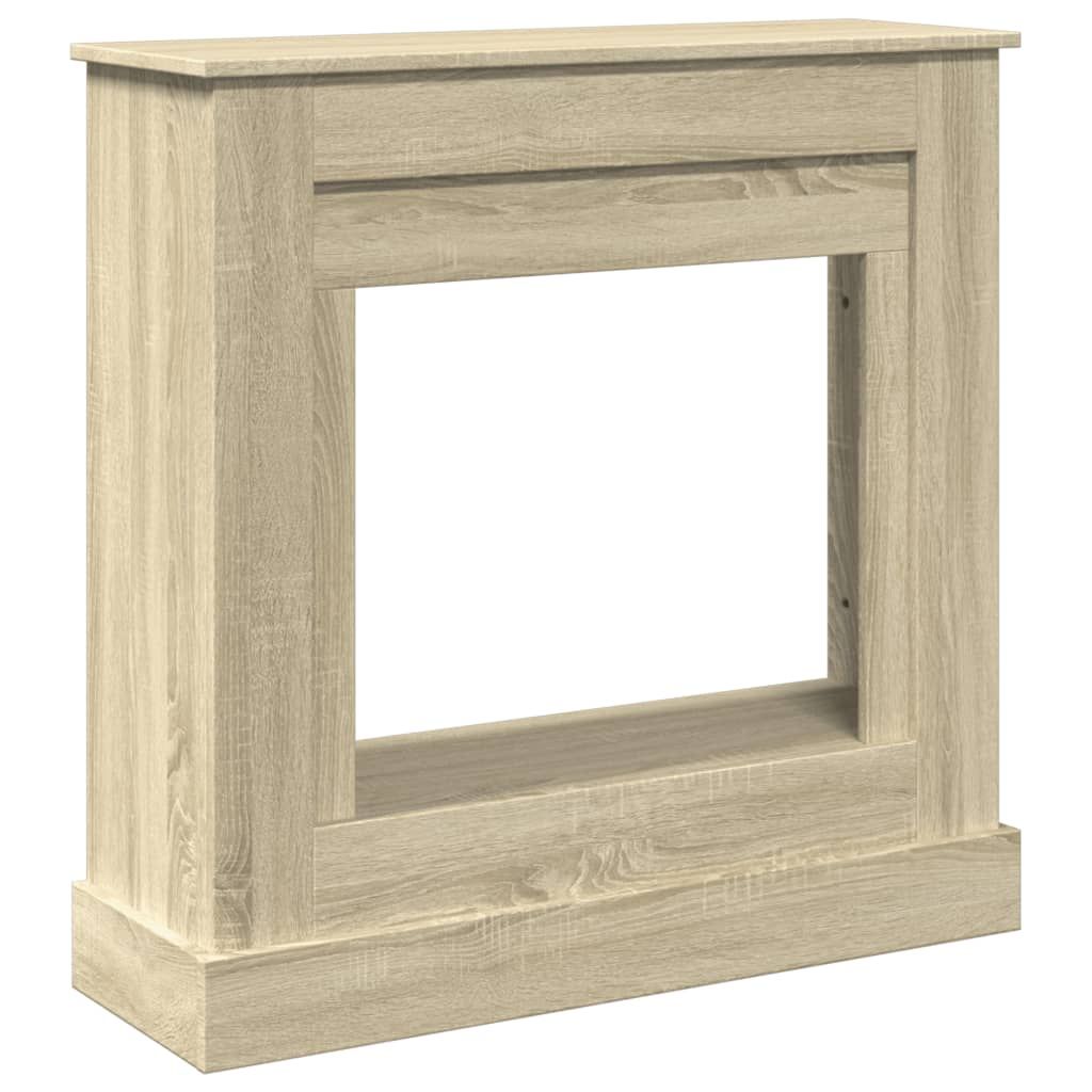 Kaminumrandung Sonoma-Eiche 90x30x90 cm Holzwerkstoff