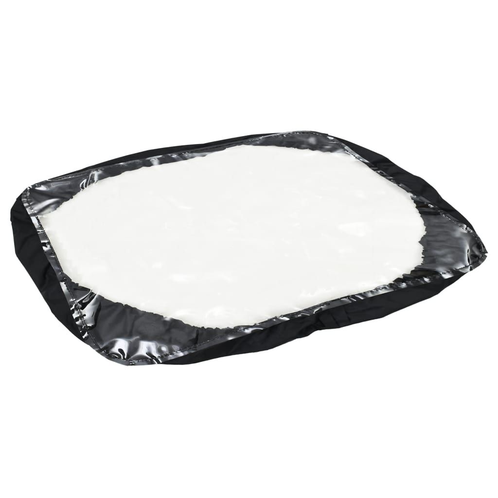 Handstreuwagen Salzstreuer zum Ziehen PVC Stahl 125x74x79cm 45L