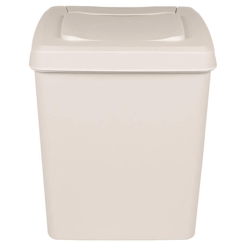 Stapelbare Mülleimer 3 Stk. Weiß 75 L Polypropylen