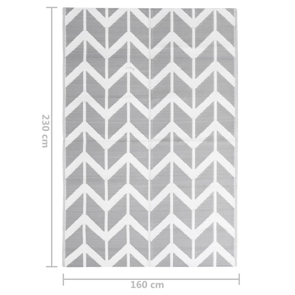 Outdoor-Teppich ARAKIL Grau 160x230 cm PP