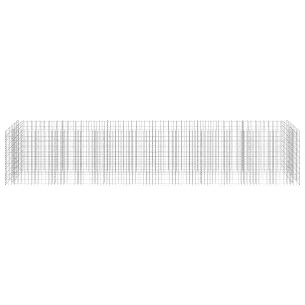 Gabionen-Hochbeet Verzinkter Stahl 540×90×100 cm