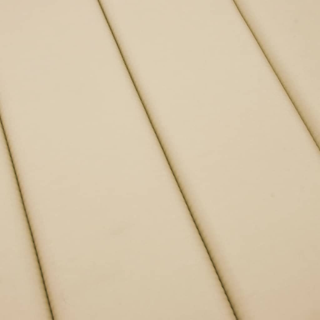 Sonnenliegen-Auflage Beige 186x58x4 cm Oxford-Gewebe