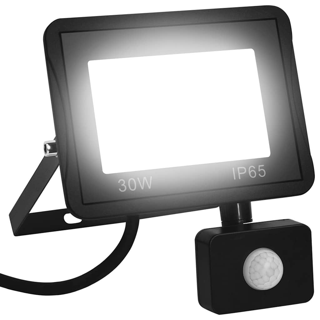 LED-Fluter mit Sensor 30 W Kaltweiß