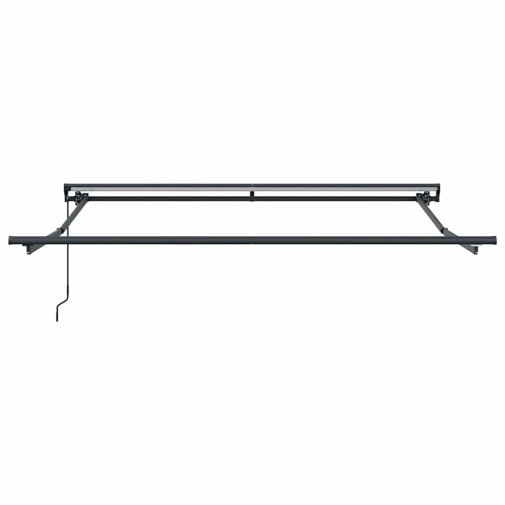 Markisenrahmen Verstellbar Anthrazit 3 x 2,5 m Stahl